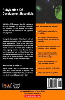 Rubymotion IOS Develoment Essentials