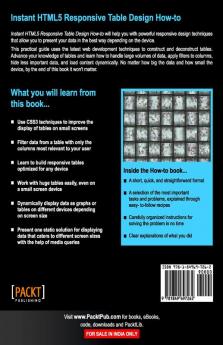 Instant HTML5 Responsive Table Design How-to