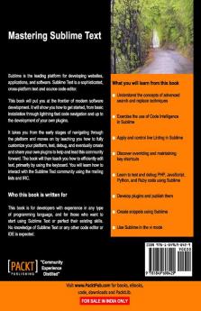 Mastering Sublime Text