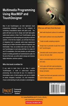 Multimedia Programming Using Max/MSP and TouchDesigner