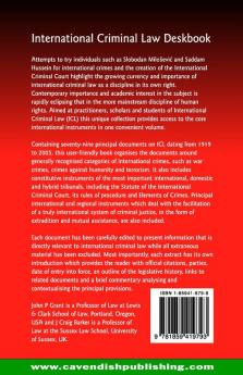International Criminal Law Deskbook