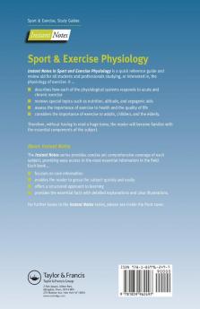 BIOS Instant Notes in Sport and Exercise Physiology