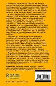 Economics and Australian Health Policy