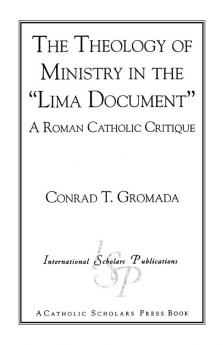 Theology of Ministry in the 'Lima Document'