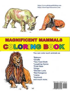 Magnificent Mammals Coloring Book