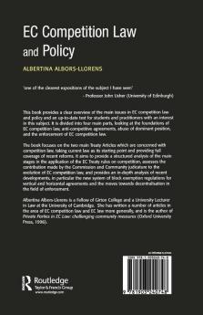 EC Competition Law and Policy