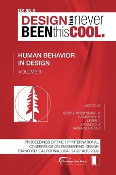 Proceedings of ICED'09 Volume 9 Human Behaviour in Design