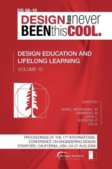 Proceedings of ICED'09 Volume 10 Design Education and Lifelong Learning