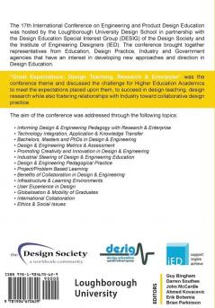 Great Expectations: Design Teaching Research & Enterprise - Proceedings of the 17th International Conference on Engineering and Product Design Education (E&PDE15)