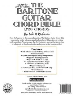 The Baritone Guitar Chord Bible: Low B Tuning 1728 Chords