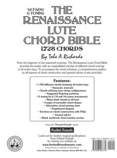 The Renaissance Lute Chord Bible: Standard 'G' Tuning 1728 Chords: FFHB26 (Fretted Friends Music)