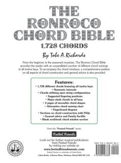 The Ronroco Chord Bible: DGBEB Tuning 1728 Chords: FFHB27 (Fretted Friends)