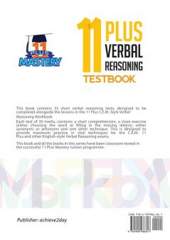 11 Plus English-Style Verbal Reasoning Testbook