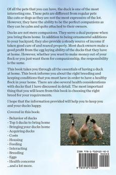 Pet Ducks. Keeping Ducks as Pets Owner