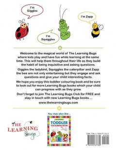 My Numbers Colours and Shapes Toddler Colouring Book with The Learning Bugs