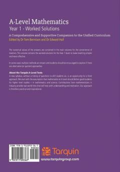 A-Level Mathematics Year 1 Worked Solutions