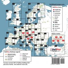 Railpass Railmap Europe 2017: Icon Illustrated Railway Atlas of Europe Specifically Designed for Eurail and Interrail Railpass Holders