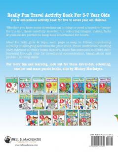 Really Fun Travel Activity Book For 5-7 Year Olds