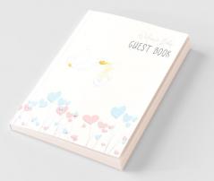 BABY SHOWER GUEST BOOK with GIFT LOG (Hardcover) for Baby Naming Day Baby Shower Party Christening or Baptism Ceremony Welcome Baby Party