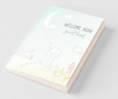 BABY SHOWER GUEST BOOK with GIFT LOG (HARDCOVER) for Baby Naming Day Baby Shower Party Christening or Baptism Ceremony Welcome Baby Party
