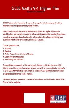 GCSE Mathematics Numerical Crosswords Higher Tier Written for the GCSE 9-1 Course