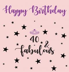 Happy 40 Birthday Party Guest Book (Girl) Birthday Guest Book Keepsake Birthday Gift Wishes Gift Log 40 & Fabulous Comments and Memories.