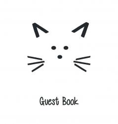 Cat Guest Book Guests Comments B&B Visitors Book Vacation Home Guest Book Beach House Guest Book Comments Book Visitor Book Holiday Home Retreat Centres Family Holiday Guest Book (Hardback)