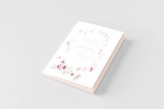 Wedding Guest Book Flowers Wedding Guest Book Bride and Groom Special Occasion Love Marriage Comments GiftsWedding Signing Book Well Wish's (Hardback