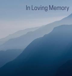 Memorial Guest Book (Hardback cover): Memory book comments book condolence book for funeral remembrance celebration of life in loving memory ... guest book memorial service guest book