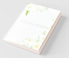 Condolence book for funeral (Hardcover)