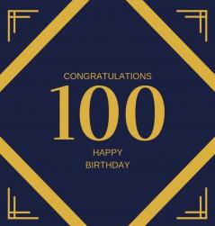 Happy 100th Birthday Guest Book (Hardcover)