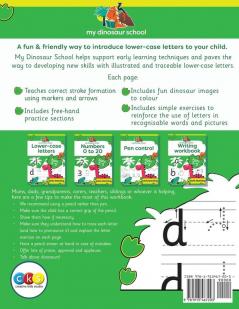 My Dinosaur School Lower-case Letters Age 3-5: Fun dinosaur handwriting practice & letter activity book