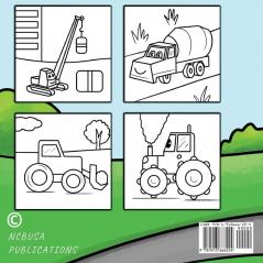 Colour My Cranes Cement Mixers & Tractors!