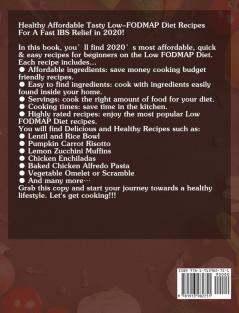 The Ultimate Low FODMAP Diet: Healthy Affordable Tasty Low-FODMAP Diet Recipes For A Fast IBS Relief