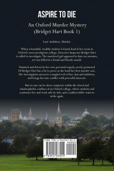 Aspire to Die (Large Print): An Oxford Murder Mystery: 1 (Bridget Hart)