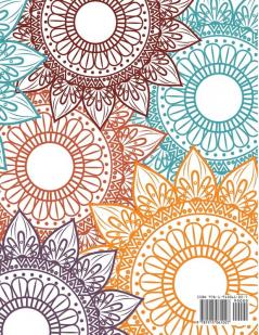 Stress Relief Coloring Book for Adults: The Adult Coloring Book for Relaxation with Anti-Stress Mandalas Flowers Patterns Designs