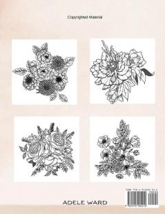 Flower Coloring Book: The Most Amazing Flowers for Relaxation