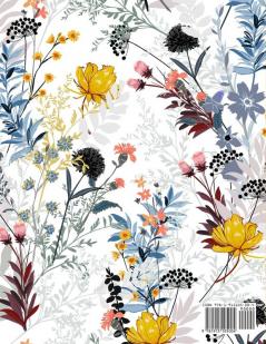 Flowers coloring book: Coloring Book Floral Designs for Fun and Relaxation/Stress Relieving