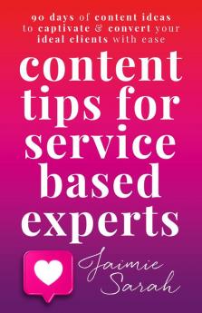 Content Tips For Service Based Experts