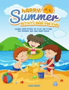 Happy Summer Activity Book For Kids