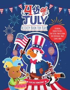 4th Of July Activity Book For Kids