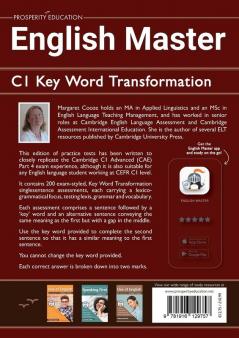 English Master C1 Key Word Transformation: 20 practice tests for the Cambridge C1 Advanced: 200 test questions with answer keys