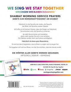 We Sing We Stay Together: Shabbat Morning Service Prayers (GERMAN): Wir Singen Wir Bleiben Zusammen: Gebete Zum Morgengottesdienst Am Shabbat