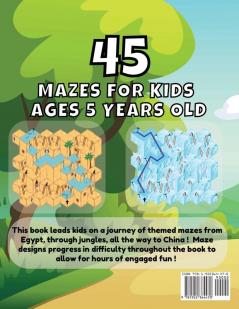 3D Mazes For Kids - 5 Year Old Edition - Fun Activity Book of Mazes For Girls And Boys (Ages 5)