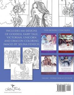 Tales and Myth Coloring Collection: 100 Designs: 28 (Fantasy Coloring by Selina)