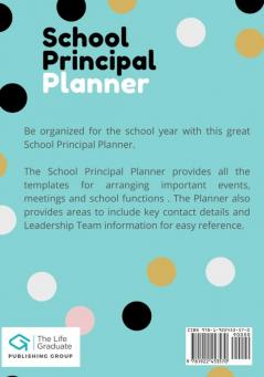 School Principal Planner & Diary