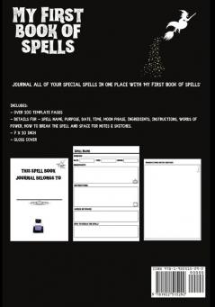 My First Book of Spells: Craft Create and Journal Your Special Spells With Your Personal Witchcraft Journal