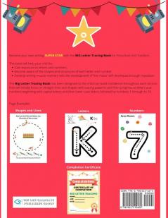 Big Letter Tracing For Preschoolers And Toddlers Ages 2-4