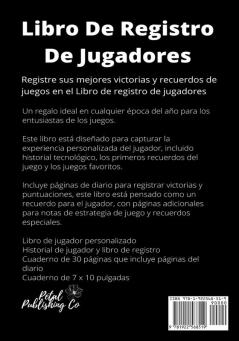 Jugador Grabar Libro: Grabe sus mejores victorias juegos y recuerdos