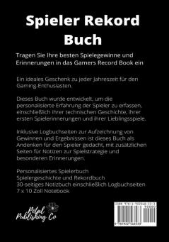 Spieler Rekord Buch: Protokollieren Sie Ihre besten Gewinne Spiele und Erinnerungen